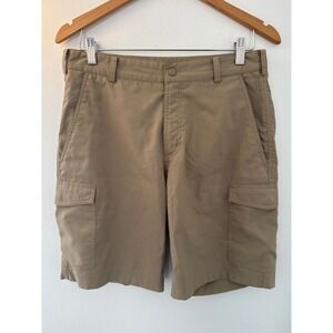 Nike Golf Dri-Fit Men's Khaki Flat Front Cargo Shorts Size 30 9" inseam EUC